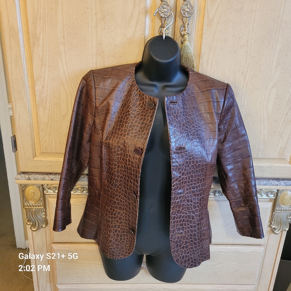 Ralph Lauren Brown Leather Jacket